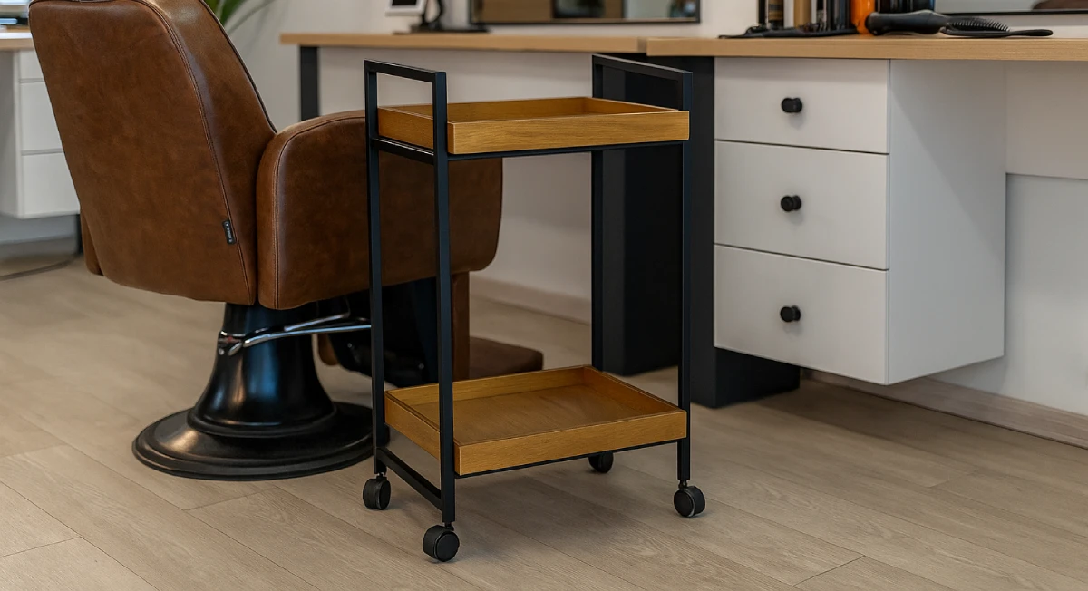 ترولی چوبی فلزی